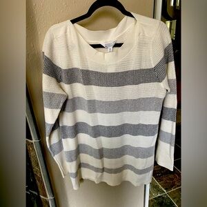 Waffles Stripe pullover BNWT Market & Spruce Petite